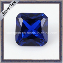 Очаровательная квадратная форма Asscher Cut 34 # Sapphire Corundum